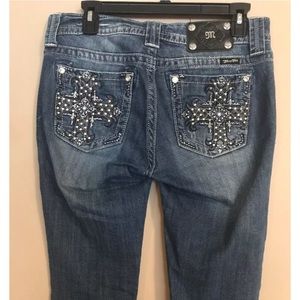 Miss Me Crossing Over Bootcut Jeans 28 x 33
